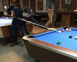 He enjoys snooker in his leisure time.